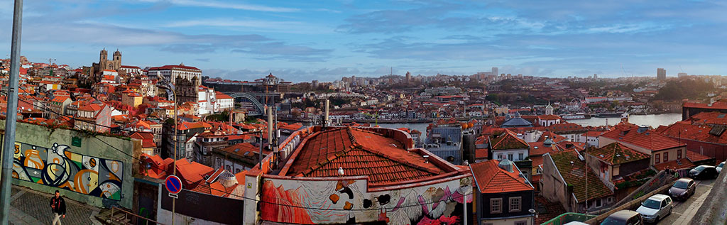 Miradouro da Vitoria, vista de Oporto