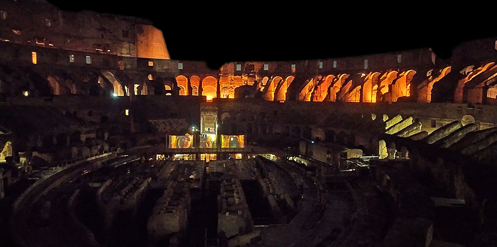 Colosseo di notte, Roma en tres días, Roma